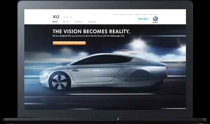 Client: Trommsdorff + Drüner / Berlin,Project: VW XL1 website